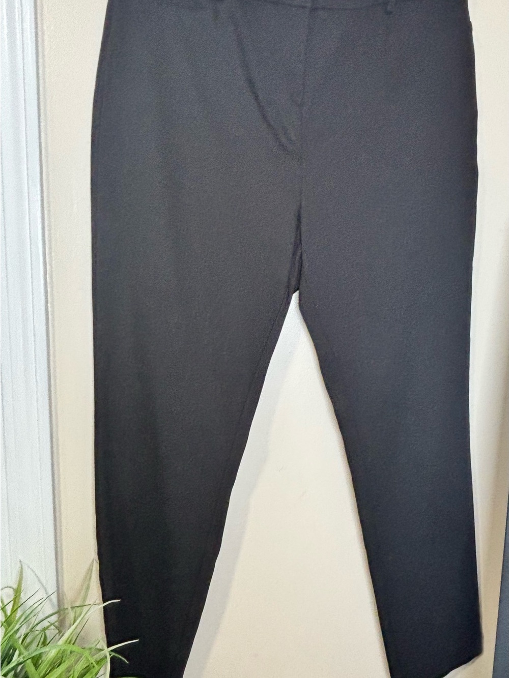 LOFT Curvy The Sutton Skinny Black Pants Size 14